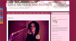 Desktop Screenshot of lovehonourandrespect.org