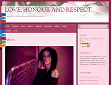 Tablet Screenshot of lovehonourandrespect.org
